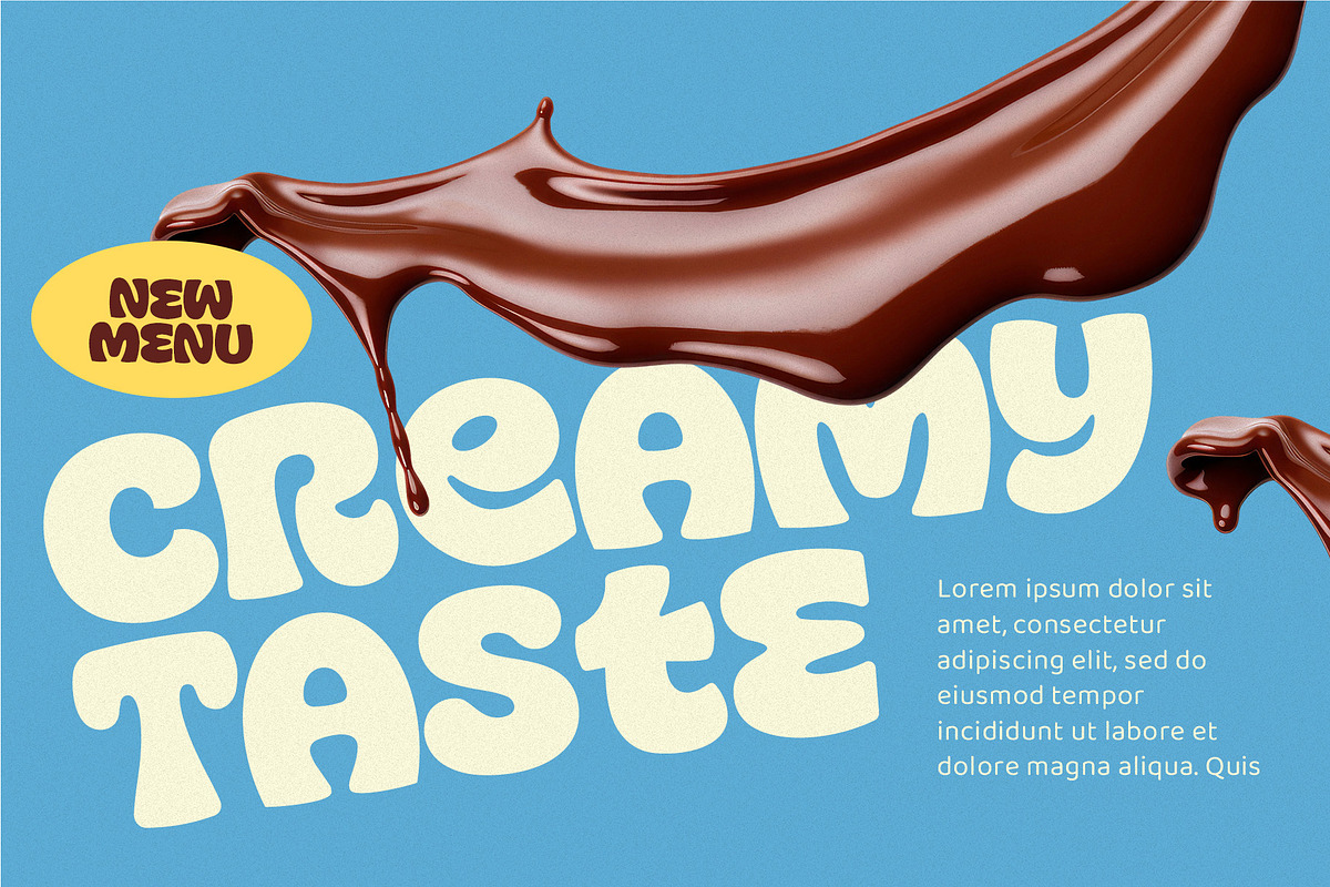 Corela Sweet - Food BoldDisplay Font, a Sans Serif Font by decographstud (Photo 5 of 7)