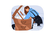 People do ceramics, pottery workshop, a Person Illustration by PaperTrident (Thumbnail 9 of 10)