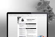 Floral Resume / CV Template, a Resume Template by ResumeInventor (Thumbnail 5 of 6)