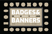 Badges & Banners Kit, an Object Graphic by Juru Rancang Graphic (Thumbnail 1 of 5)