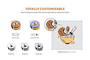 Biscuits Doodle Set, a Duotone Icon by Vectors Market (Thumbnail 3 of 12)