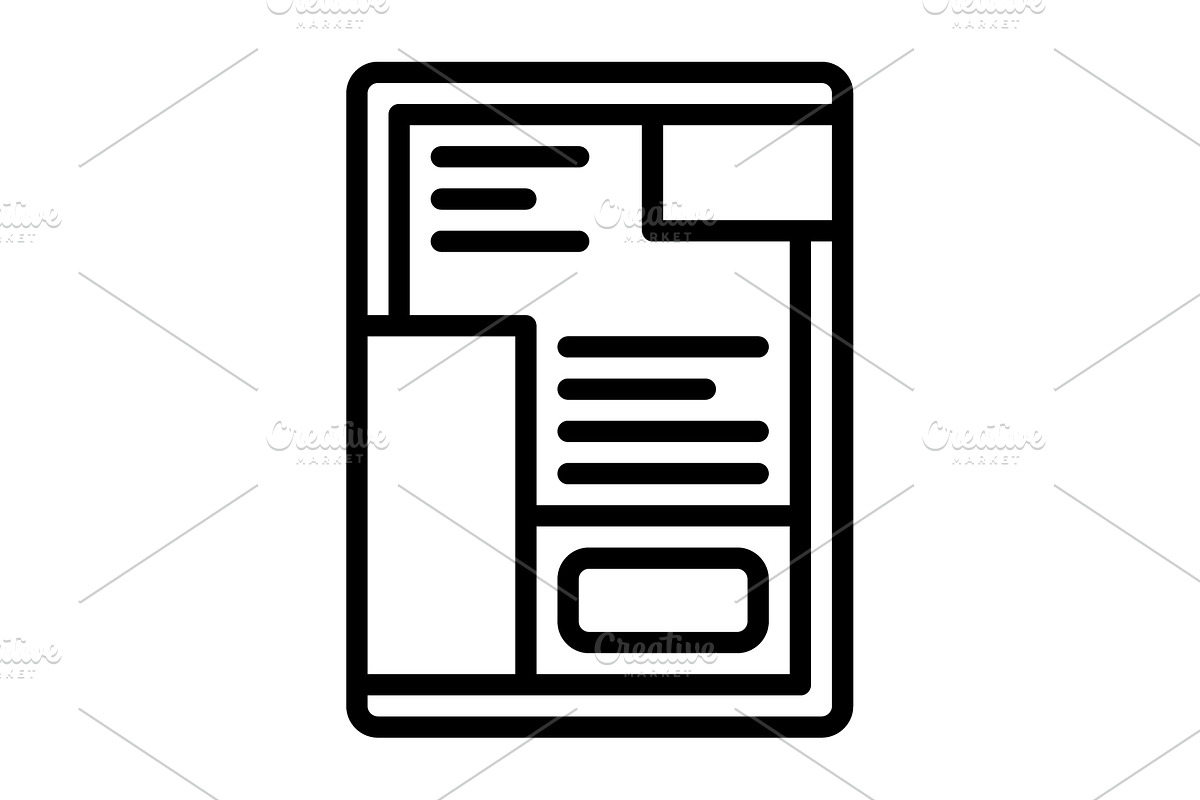 Verzeichnis document black icon, an Outline Icon by Creative priyanka