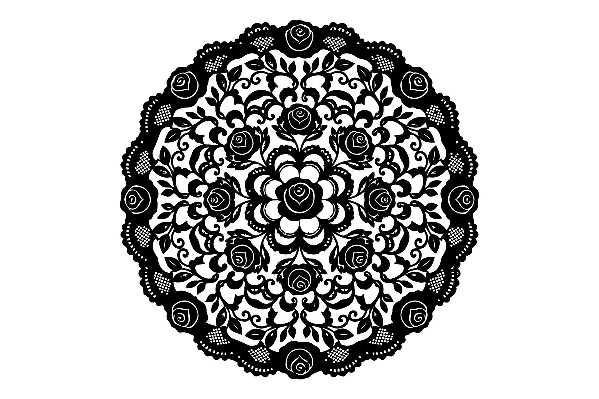 Intricate Floral Mandala Vector, an Object Graphic by Gfx_Store (Photo 2 of 16)