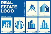 Real Estate Logo Bundle, a Solid Icon by Tekuni (Thumbnail 1 of 12)