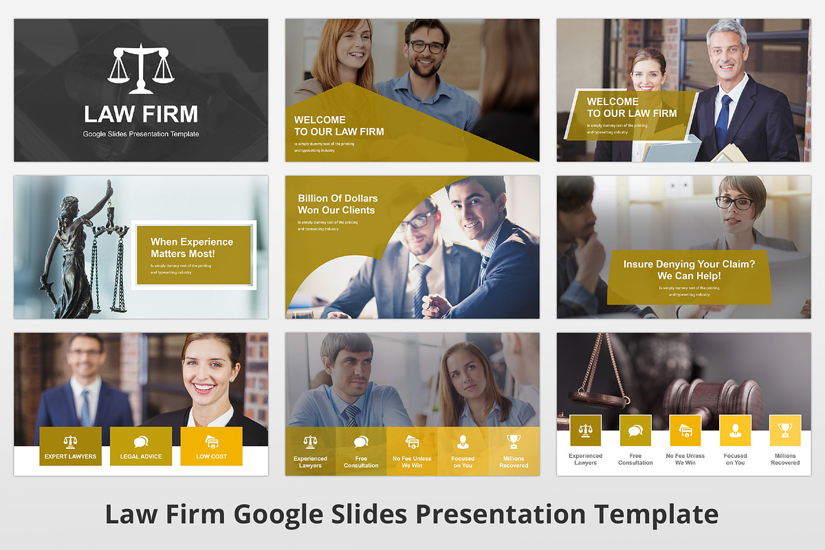 Law Firm Google Slides Template, a Presentation Template by GraphicStan (Photo 3 of 8)