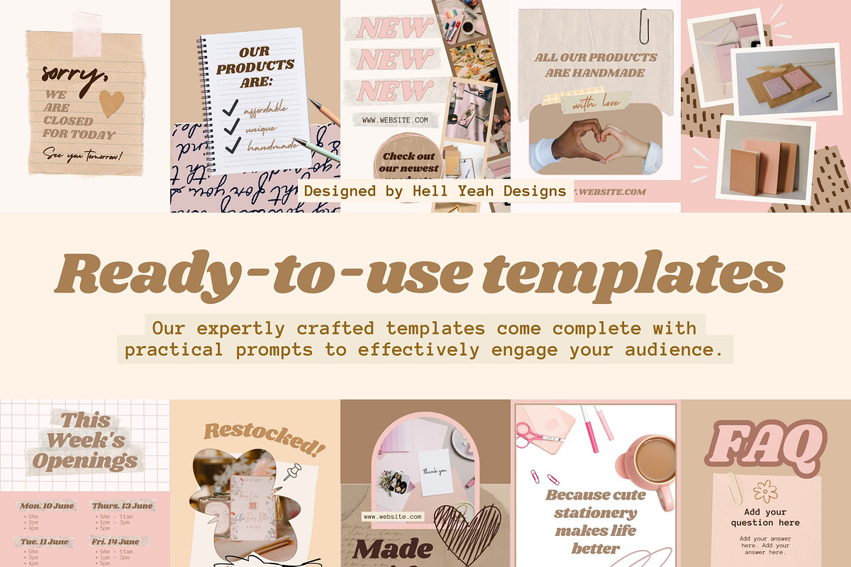 Retro Collage Canva Instagram Posts preview 5