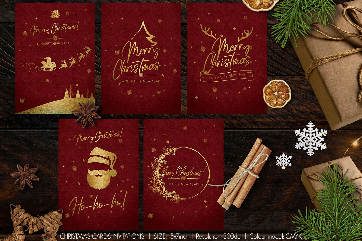 Christmas Cards Invitations, a Card Template by Artolus (Photo 1 of 3)