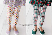 Kids Leggings Mockup, a Bottom Mockup by LinnestCreative (Thumbnail 3 of 5)