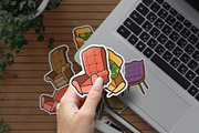 Set of armchair design, a Graphic by Allmostudio (Thumbnail 3 of 4)