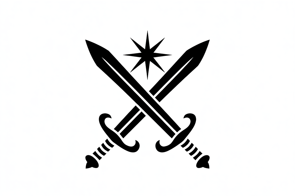 two celestial swords crossed, an Illustration by Amazin_art (Photo 11 of 16)