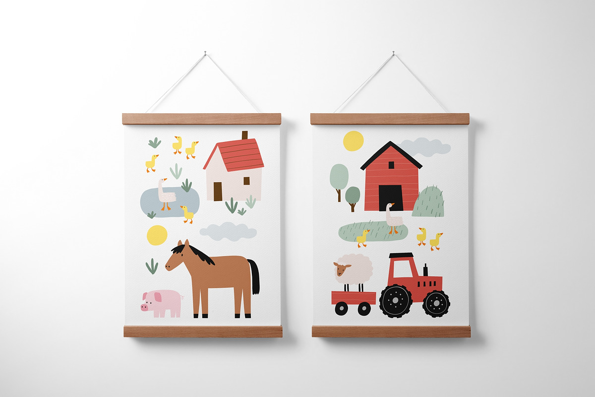 Happy Day Farm, a Decorative Illustration by Barkova Nadya (Photo 2 of 10)