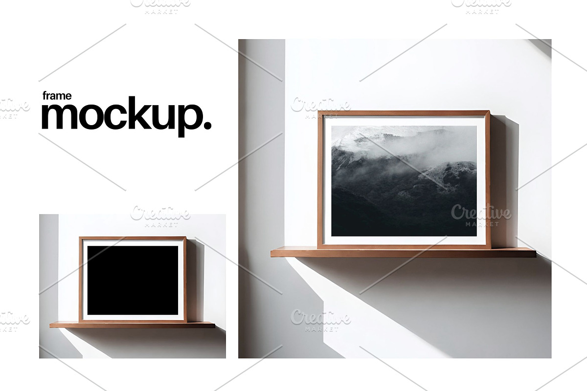 Frame Mockup #119, Brown Portrait, a Print Template by Kzara Visual Concepts