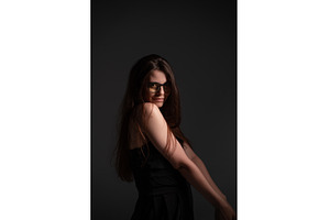 Young woman with long brown hair, a Person Photo by volodymyrshtun13795