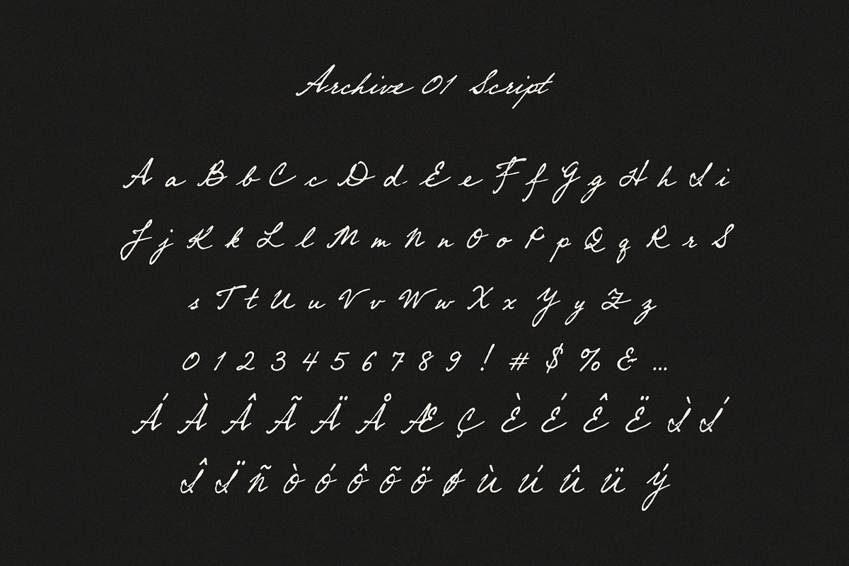 Archive 01 - Editorial Font Duo, a Script Font by Davide Bassu (Photo 15 of 15)