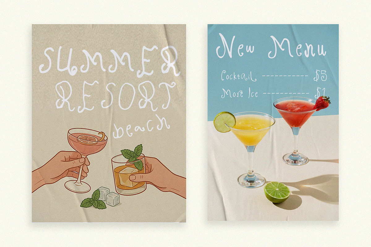 Cheisya - Whimsical Font, a Handwritten Font by Violet Natural (Photo 3 of 13)