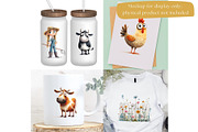 Quirky Farmhouse Clipart Bundle, an Animal Illustration by Nicole Branger Art (Thumbnail 12 of 20)