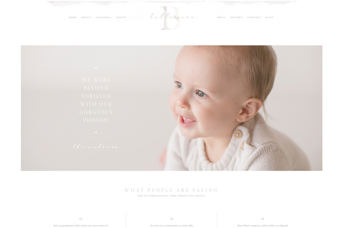 Belle Mère ProPhoto 6 Template, a Templates & Theme by Red Met Yellow Creative (Photo 8 of 14)