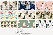 80 dog seamless pattern, a Pattern Graphic by Poppy Lane Studio (Thumbnail 9 of 11)