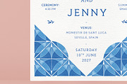 Blue Tiles Wedding Invitation Bundle, an Invitation Template by Wedding Whippet (Thumbnail 8 of 10)