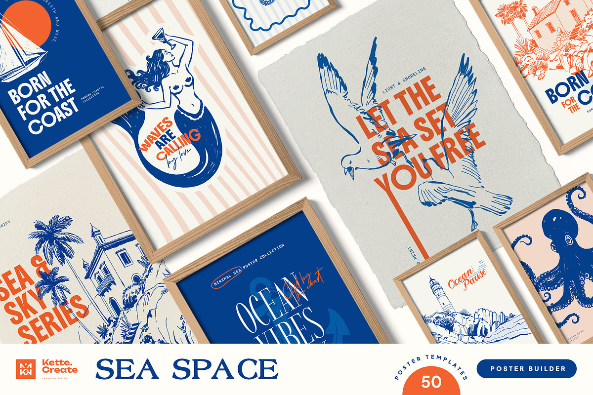 Sea Space | Poster Builder, an Object Graphic by KetteCreate (Photo 1 of 14)