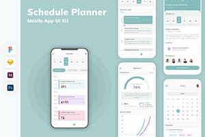 Schedule Planner Mobile App UI Kit