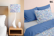 Blue Floral Seamless Pattern, a Pattern Graphic by MuseBloomDesigns (Thumbnail 3 of 6)