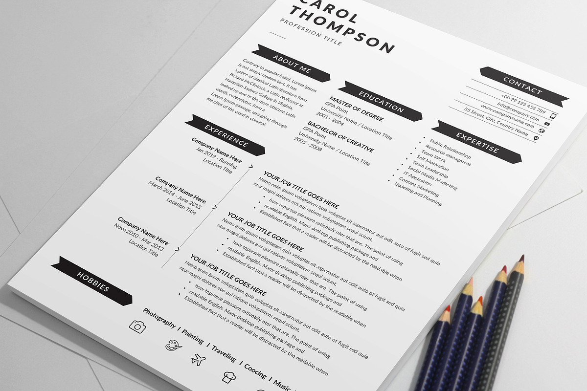 Resume/CV, a Resume Template by Creatune (Photo 2 of 4)