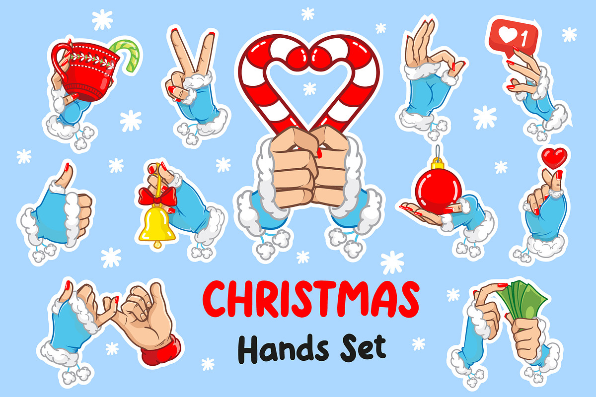 Christmas Hands, an Object Illustration by DailyFaily (Photo 1 of 3)