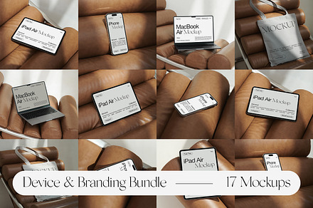 Device & Branding Mockup Bundle, an iPad Mockup by Feel This