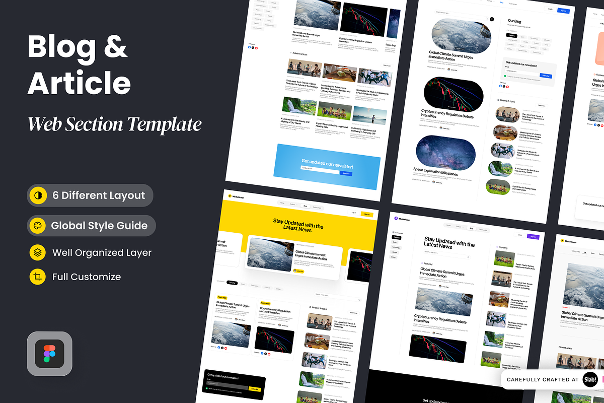 Blog & Article Section, a Websites & App Template by SLAB! Design (Photo 1 of 3)