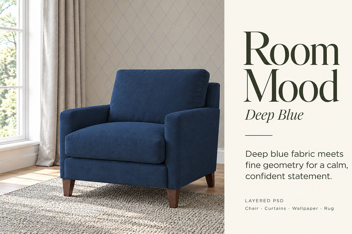 Room Mood Interior PSD Mockup, a Household Mockup by Casa Mandarina (Photo 4 of 8)