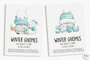 Winter gnome clipart, gnome clipart, a Seasonal Illustration by Chonnieartwork (Thumbnail 2 of 6)