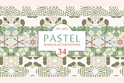 Pastel Seamless Patterns, a Pattern Graphic by BAGIRA | Studio (Thumbnail 1 of 8)