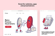 Finrety Finance Retro Illustrations, a Finance Illustration by Welovegraphics (Thumbnail 4 of 8)