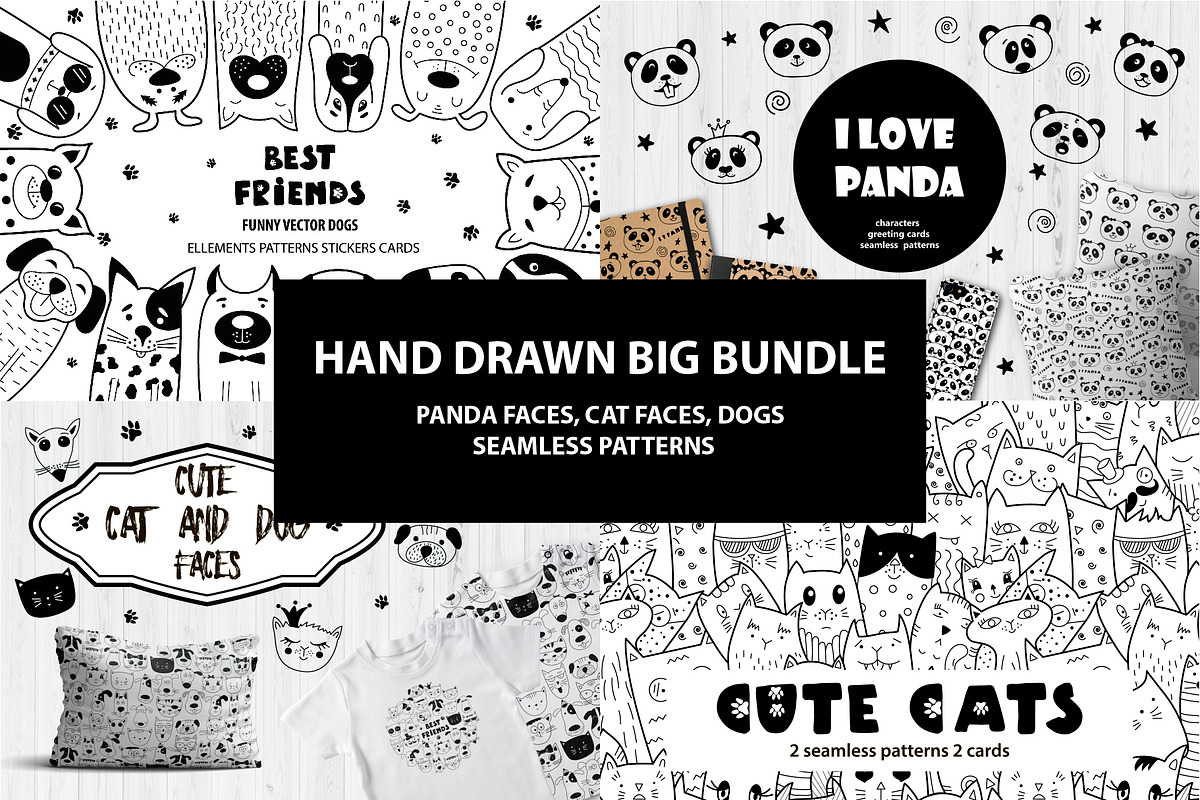 Hand drawn big bundle with animals, an Animal Illustration by Alona Savchuk (Photo 1 of 21)