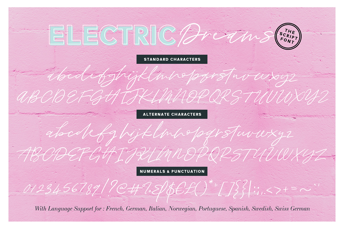 Electric Dreams Font Duo, a Sans Serif Font by Nicky Laatz (Photo 21 of 22)