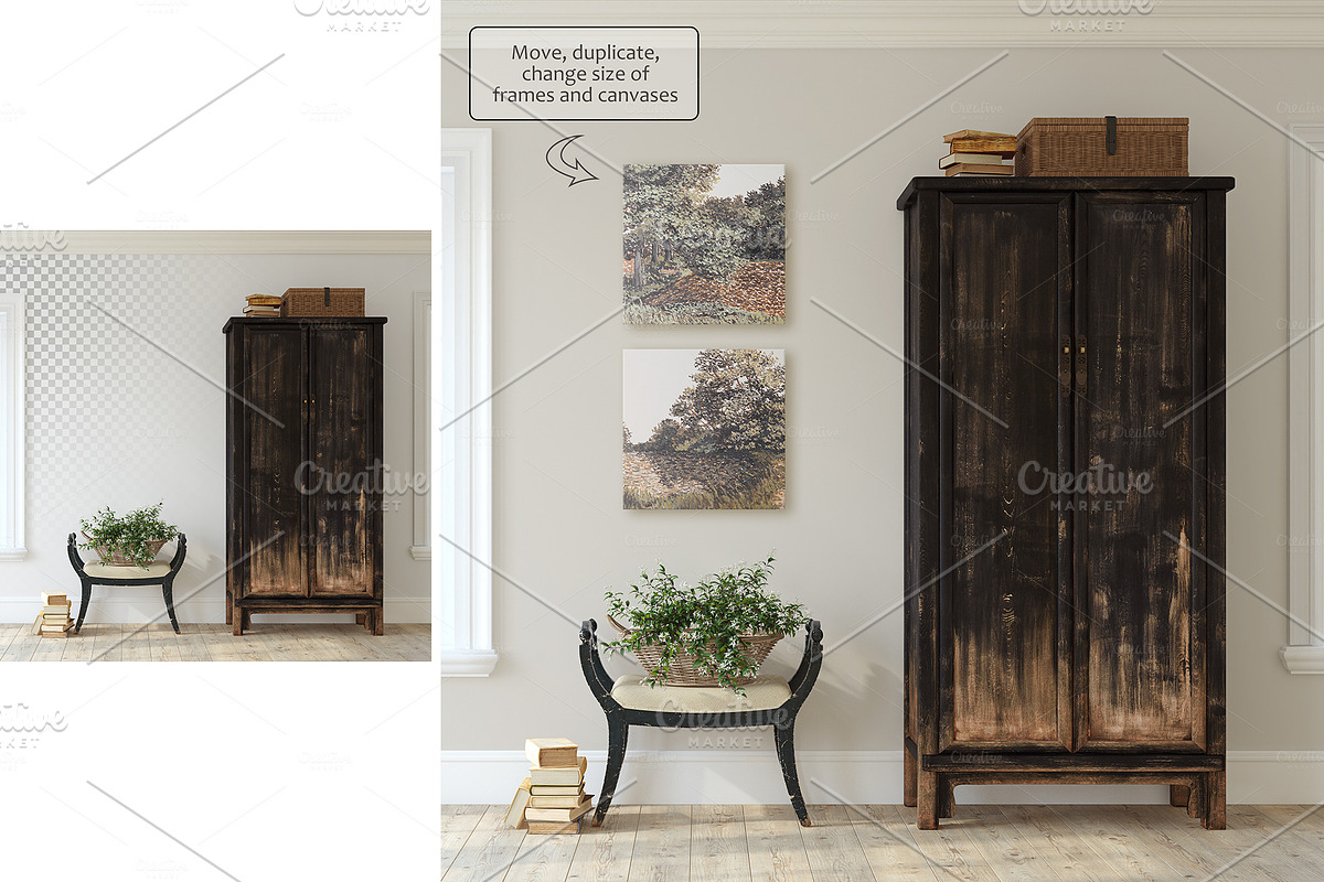 FABULOUS HOME Wall&Frame Mockups, a Print Template by MyHomeMockups (Photo 5 of 7)