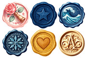 Seal Wax Letter Stamp Sublimation, an Illustration by Pixels.Craft (Thumbnail 2 of 7)