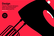Kitchen Utensils - Modern Graphics, a Food Illustration by illugrama (Thumbnail 6 of 16)
