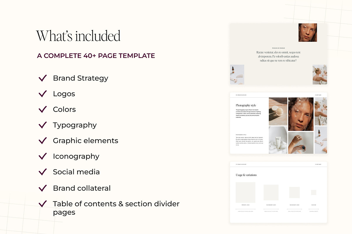 Brand Guidelines Template, a Branding & Logo Template by MargauxQuercy (Photo 3 of 9)