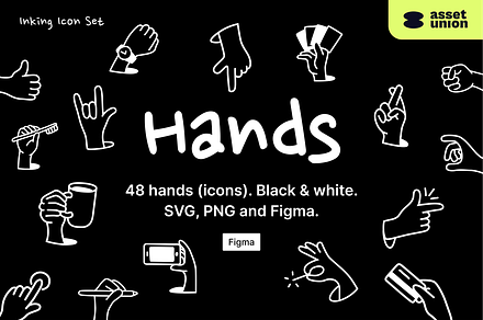 Inking Hands Icons