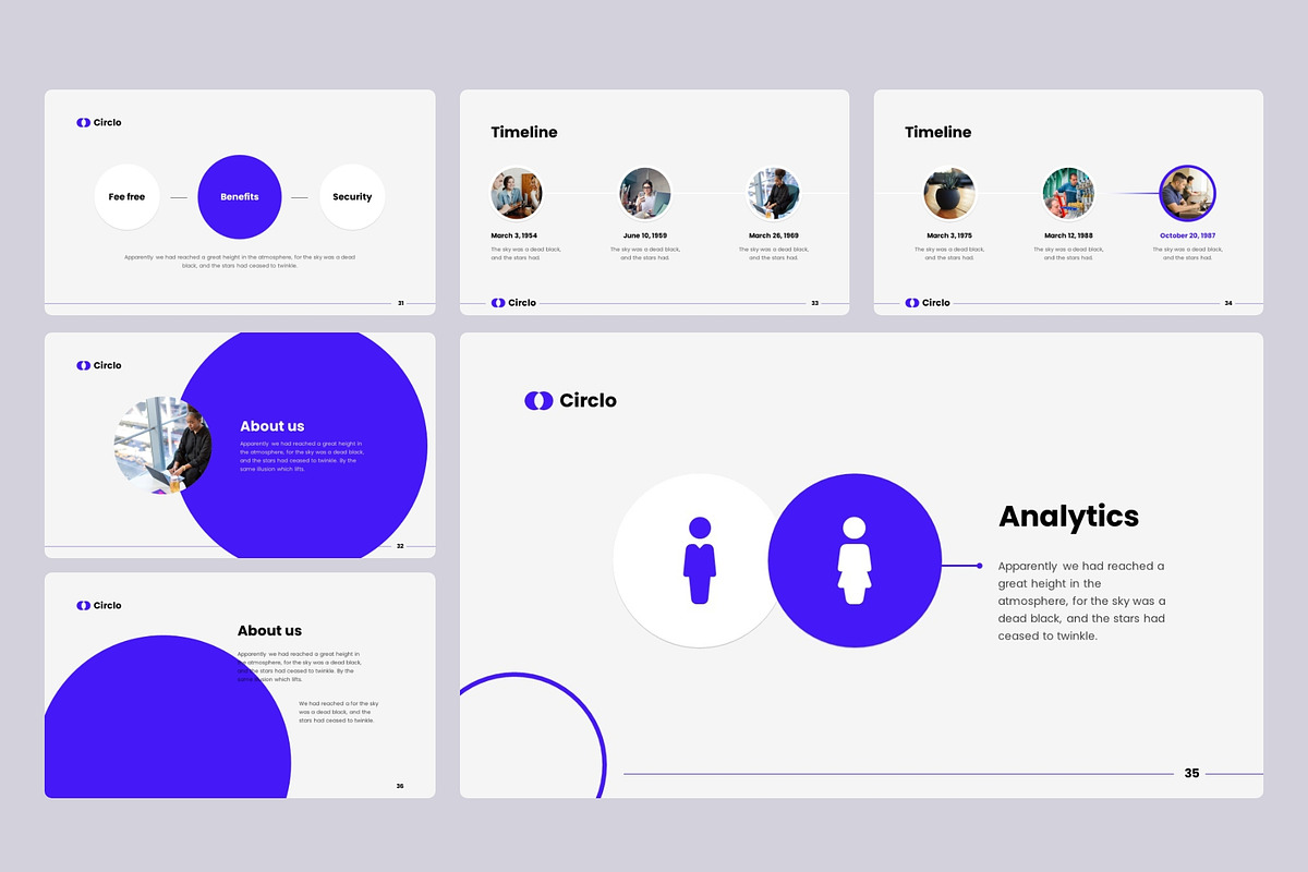 Circlo- Animated Presentation Bundle, a Presentation Template by MNML Agency (Photo 15 of 63)