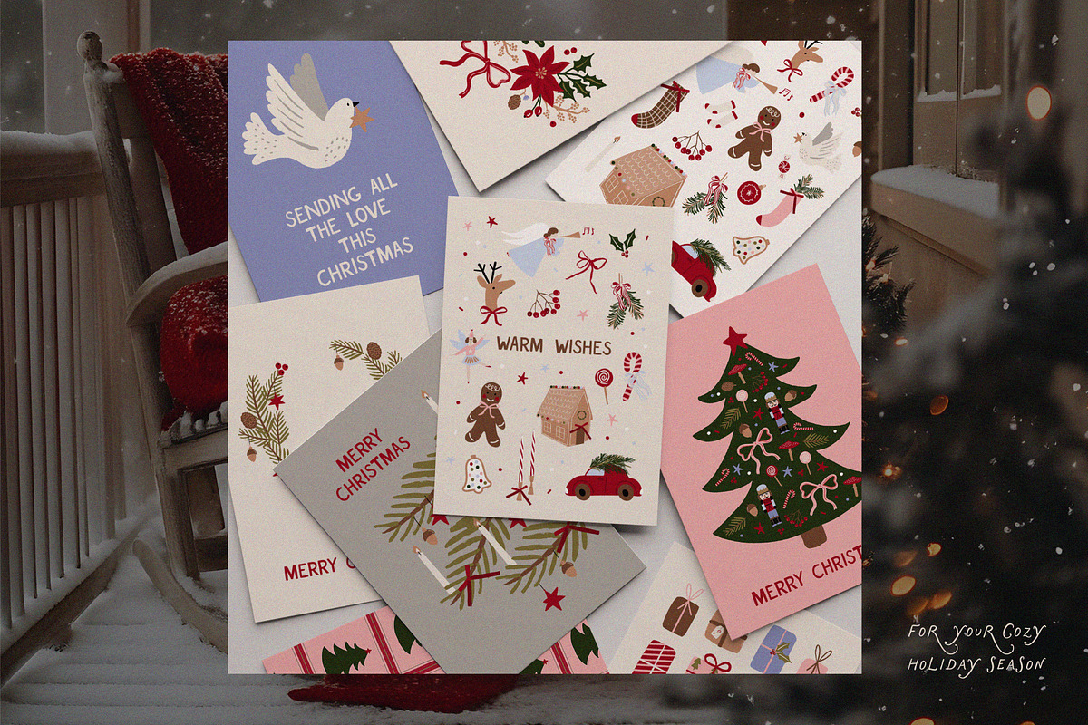 Whimsy Christmas collection, a Seasonal Illustration by lokko studio (Photo 2 of 11)