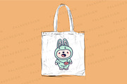 Bunny Monster Clipart Set, an Animal Illustration by Palau (Thumbnail 4 of 12)