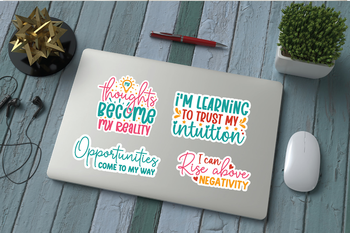 Motivational Printable Stickers Bund, a Graphic by Buycreativedesign (Photo 2 of 4)