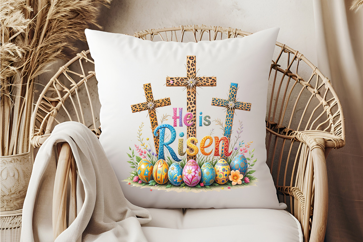 He Is Risen Cross Clipart, an Illustration by DreamCafeArt (Photo 6 of 7)