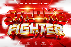 Strong Fighter Editable Text Effect