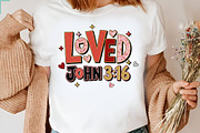 Loved John 316 Png, Bible Valentine, an Illustration by Designking (Thumbnail 6 of 6)