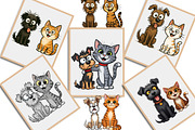 Quirky Dogs & Cats Sublimation, an Illustration by Creative Art (Thumbnail 8 of 8)