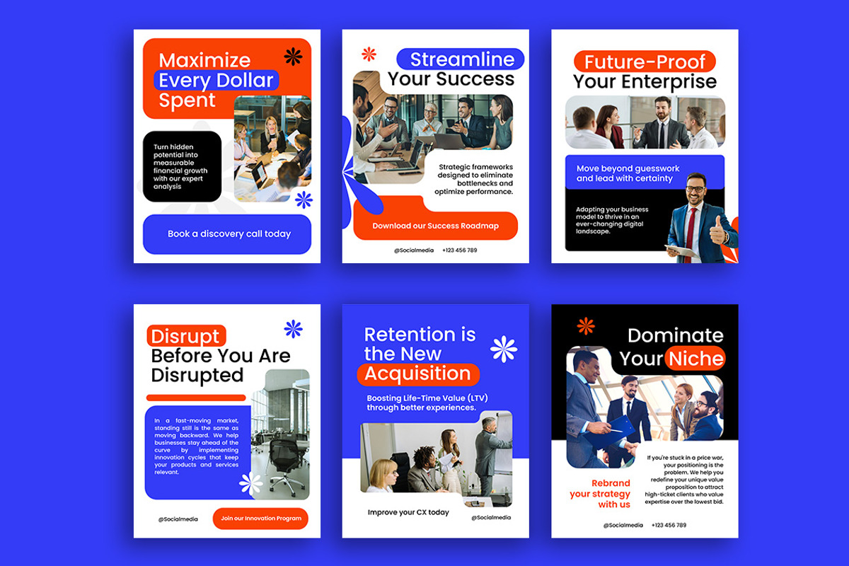 Business Social Media Post Carousel, a Social Media Template by Jiwstudio (Photo 3 of 4)